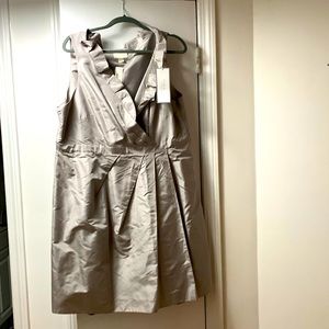 JCrew never been worn silver dress from wedding collection Size 20